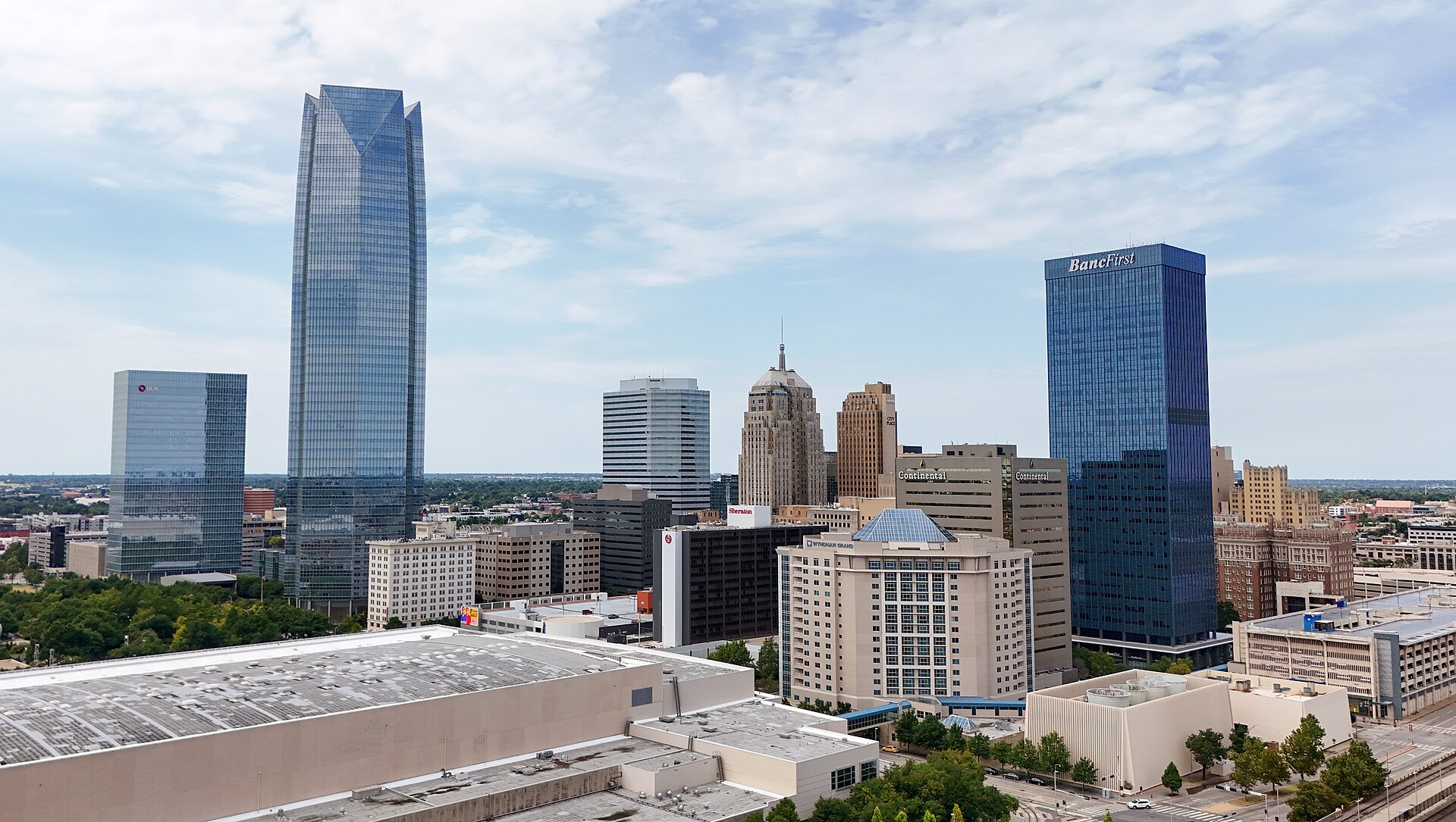 Downtown Oklahoma City skyline with Devon Tower