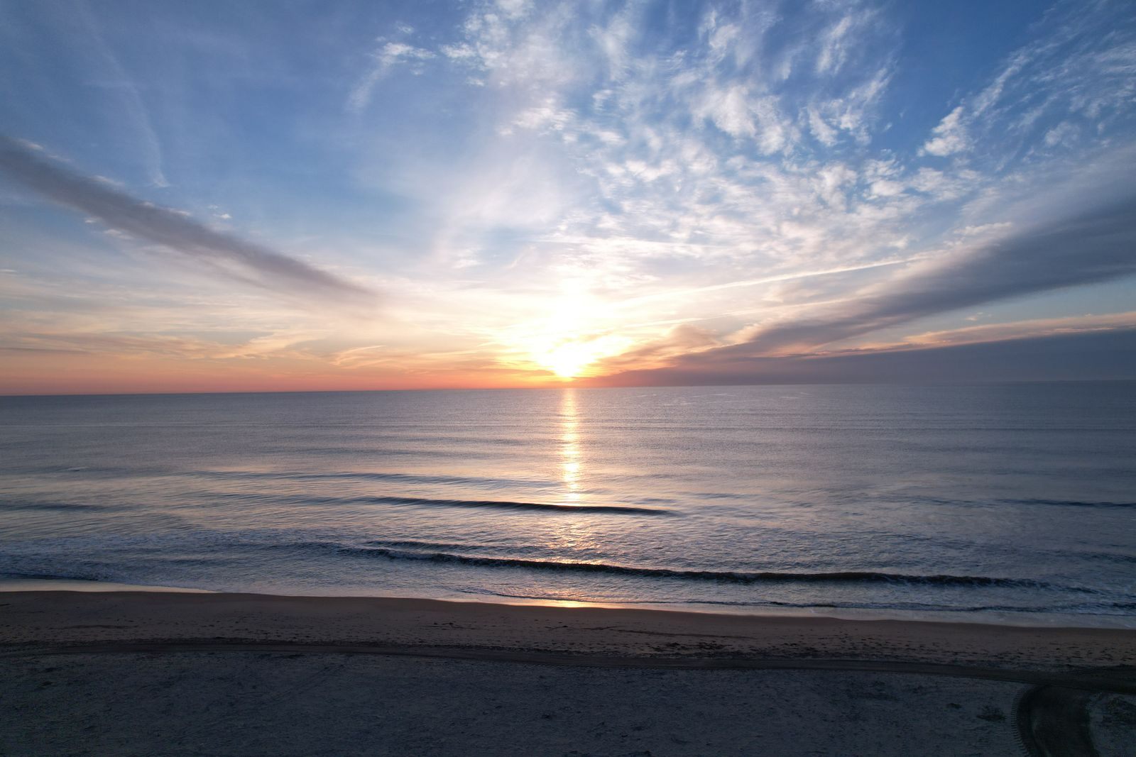 Sunrise over the Virginia Beach oceanfront